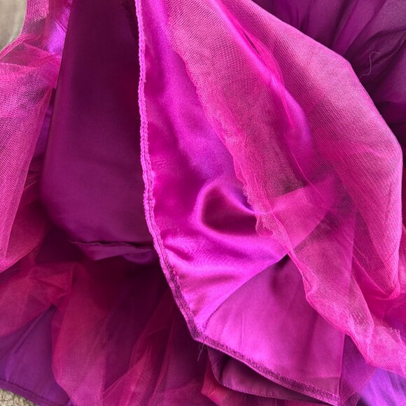 Tarik Ediz 90378 Dress Evening Dress ~US size 4 Purple Dress Beads and Lace NWT - Picture 4 of 15